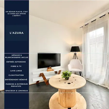 Apartman L'azura - Proche Gare - Parking & Exterieur Prive Mont-de-Marsan